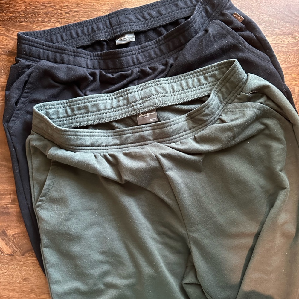 Eddie Bauer Sweat Pants L, Set of 2